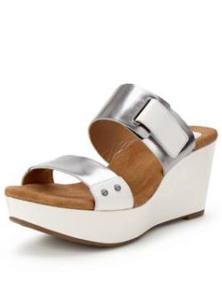 Clarks Caslynn Roza Mule Wedge Sandals